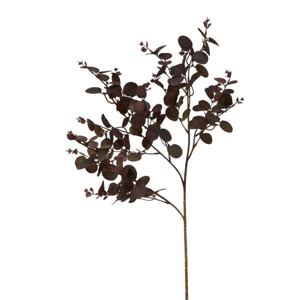 Hill Interiors Eucalyptus Artificial Plant - Burgundy - 