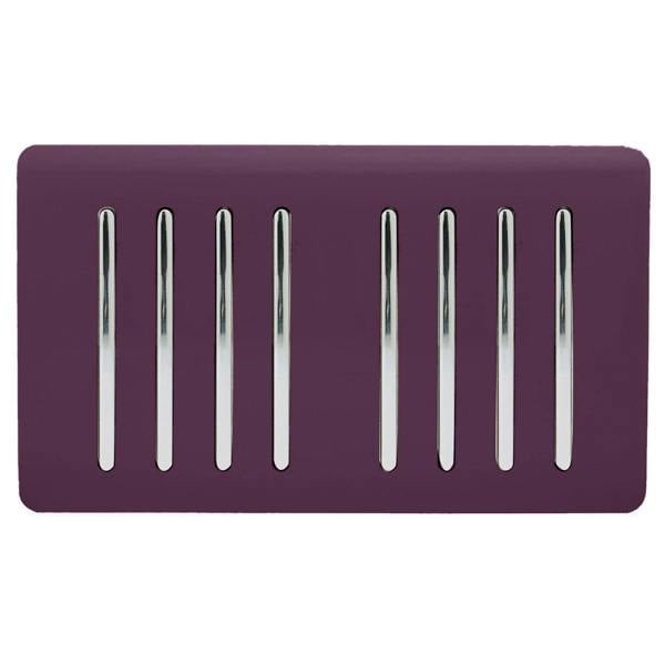 Trendi Switch 8 Gang 1 or 2 Way Light Switch in Plum Purple
