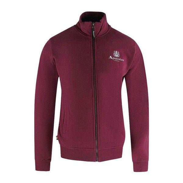 Aquascutum Unisex Adult Full Zip Active Sweatshirt - Burgundy - 