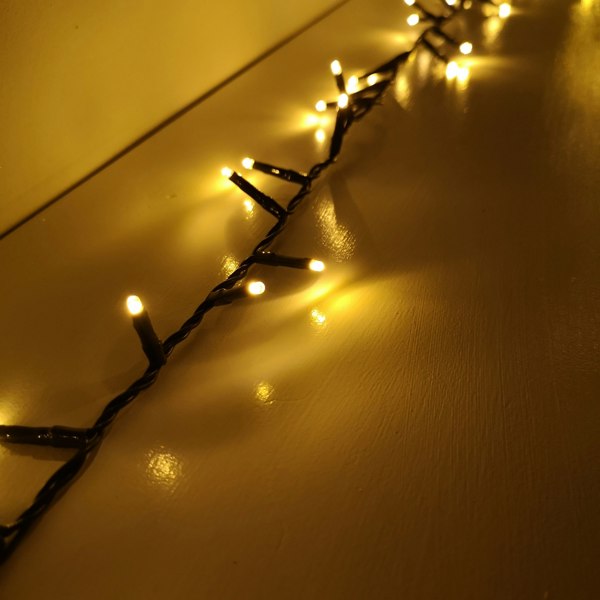 Samuel Alexander 1500 LED 37.5m Indoor Outdoor Christmas Multi Function Mains Operated String Lights with Timer in Vintage Gold