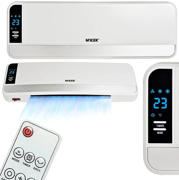 MYLEK Overdoor Heater 2kW Electric Downflow Over Door Air Curtain And Fan with Thermostat