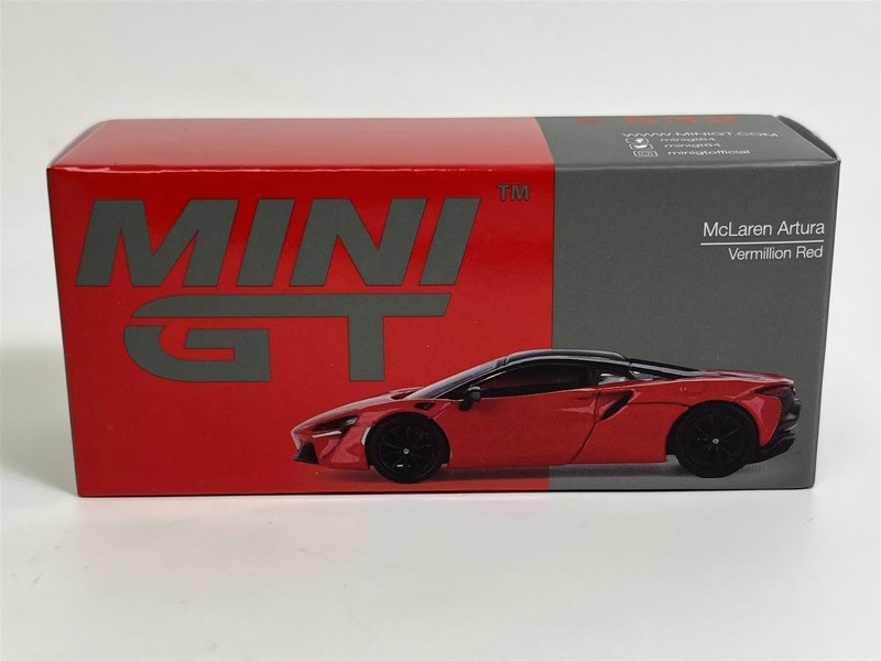 Mini GT McLaren Artura Vermillion Red RHD 1:64 Scale MGT00532R