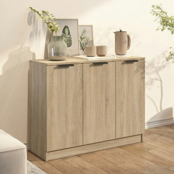 Berkfield Sideboard Sonoma Oak 90.5x30x70 cm Engineered Wood