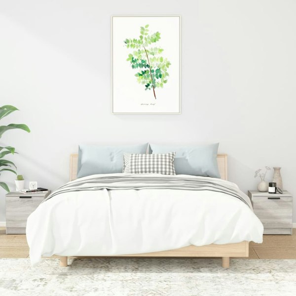 Berkfield Bedside Cabinets 2 pcs Grey Sonoma 40x39x40 cm