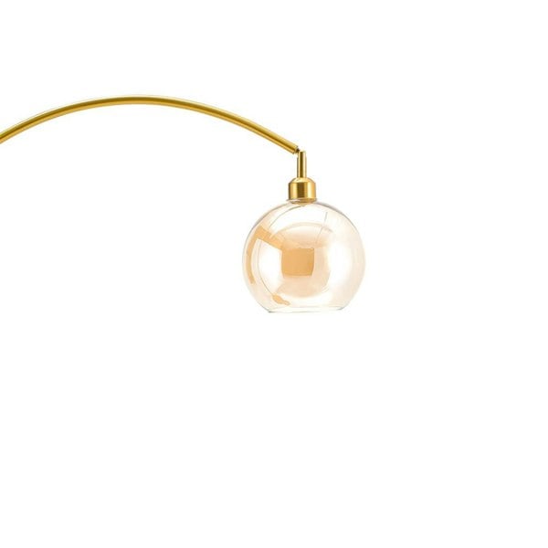 Modern Adjustable Arc Floor Lamp with Wood Tray Floor Lamps Living and Home