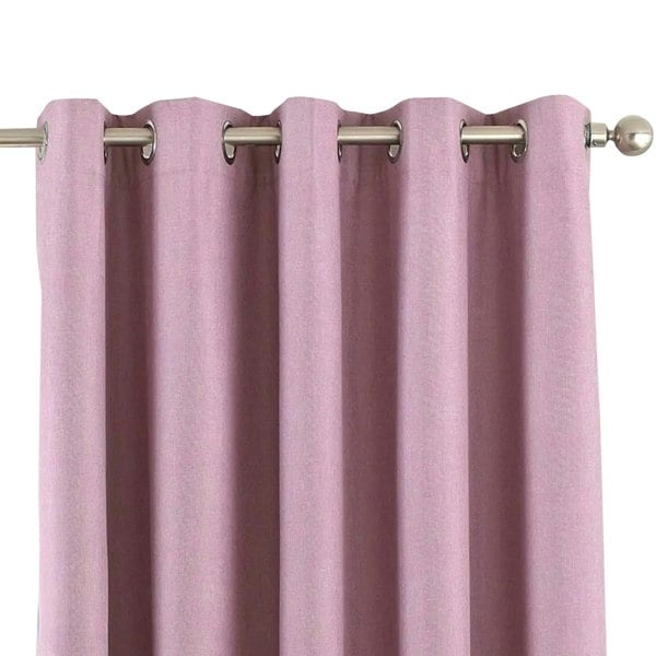 Riva Home Eclipse Blackout Eyelet Curtains - Mauve