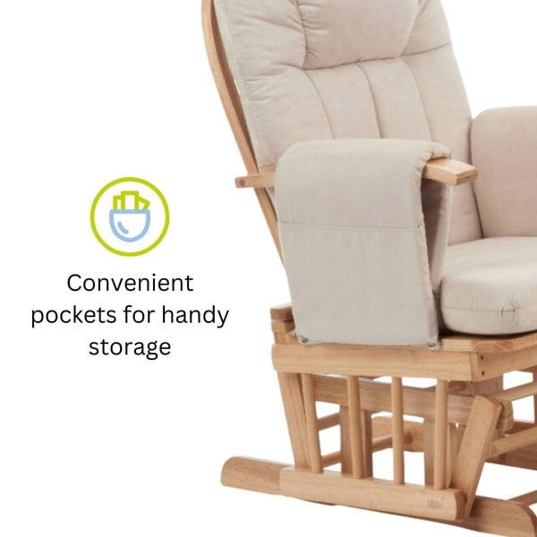Kub Nursing Chair and Footstool - Mothercare Best Seller - Natural/Beige