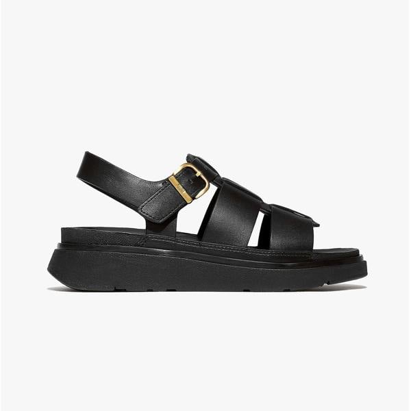 FitFlop FitFlop GEN-FF LEATHER Womens Fisherman Sandals All Black