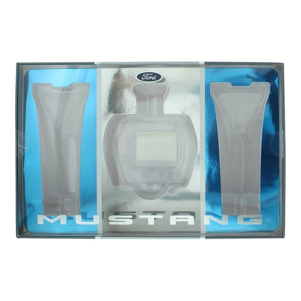 Mustang Blue 3 Piece Gift Set: Eau de Toilette 100ml - Aftershave Balm 100ml - Hair & Body Wash 100ml