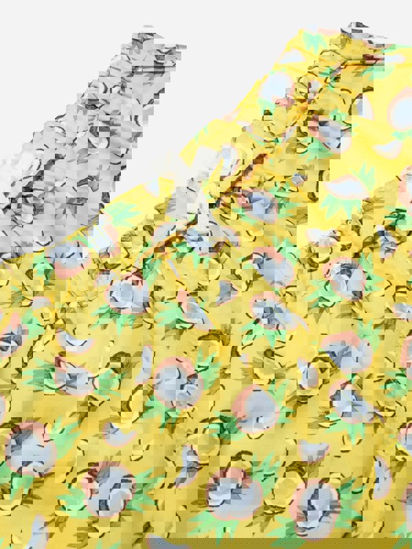 Rachel Riley Boys Coconut Swim Shorts in Yellow