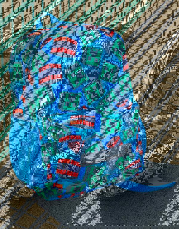 Minecraft Unisex Kids Blue Logo Backpack (One Size)