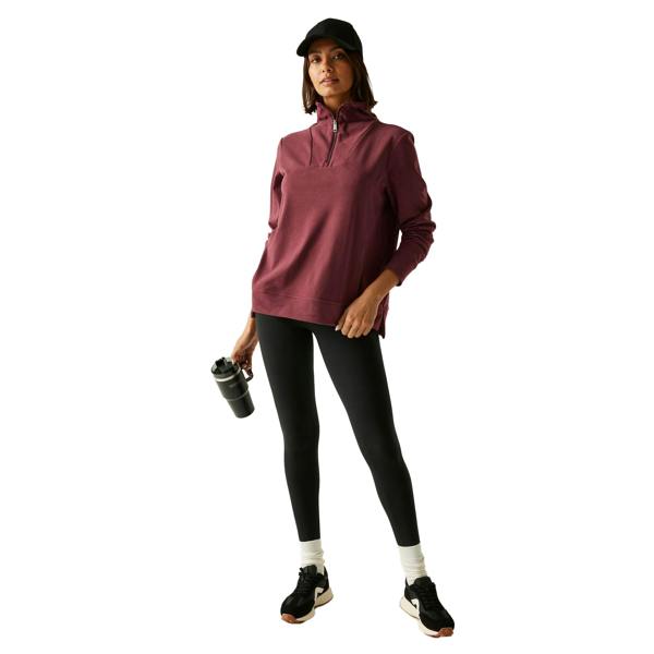 Regatta Womens/Ladies Demmi Quarter Zip Fleece Top - Fig - 