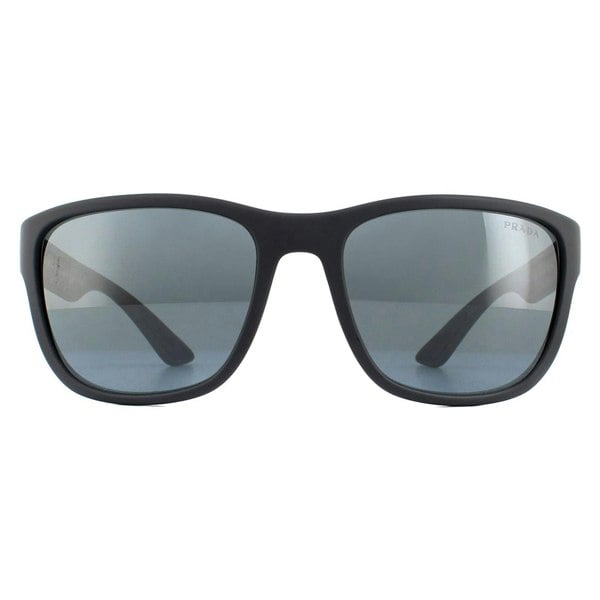 Prada Sport Sunglasses PS01US UFK5L0 Grey Rubber Dark Grey Mirror