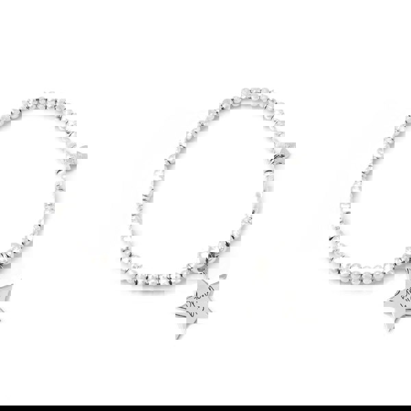 Say It With Children's Engraved Star Token Bracelet - Sterling Silver