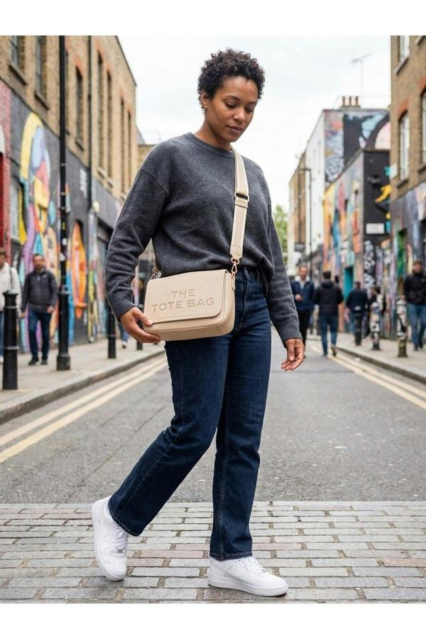 Mia Mini Crossbody Bag - Beige