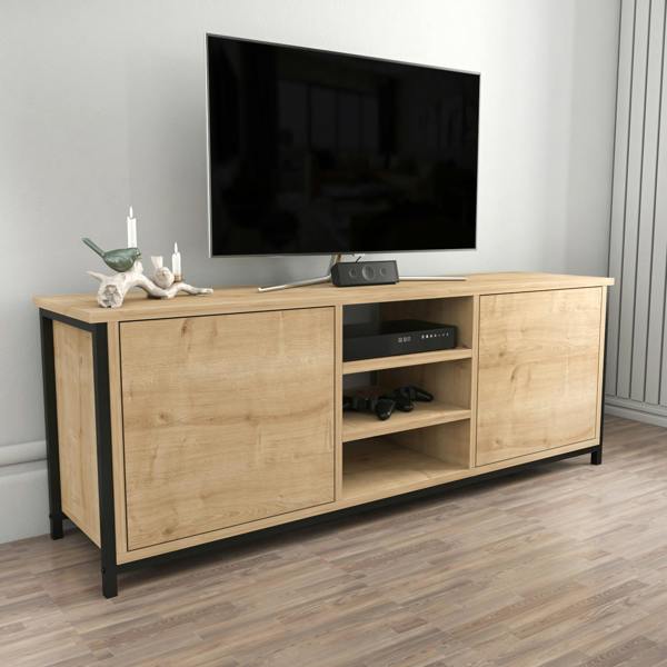 Decorotika Otis Modern Tv Stand TV Cabinet for TV's up to 63"