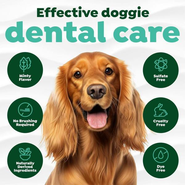 TropiClean Fresh Breath Dog Teeth Cleaning Foam Mint 133ml
