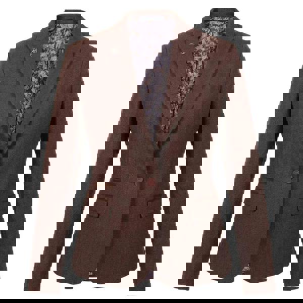 IMW-04 - Women's Brown Tweed Herringbone Blazer Waistcoat-TruClothing