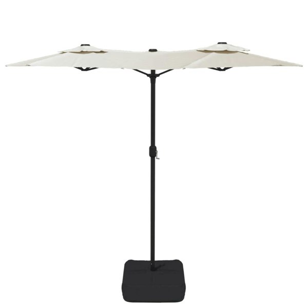 Berkfield Double-Head Parasol Sand White 316x240 cm
