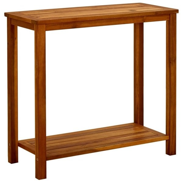 Berkfield Garden Console Table 80x35x75 cm Solid Acacia Wood