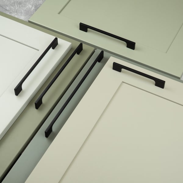 Handle & Home Matt Black Modern Slim Handles