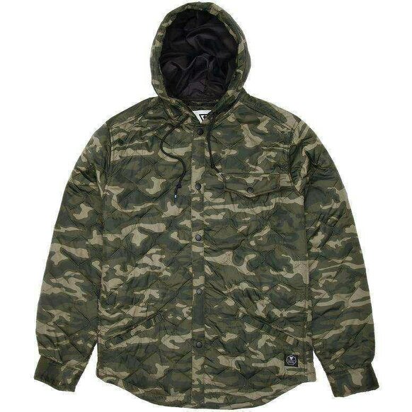 Vissla Cronkite camo hooded jacket
