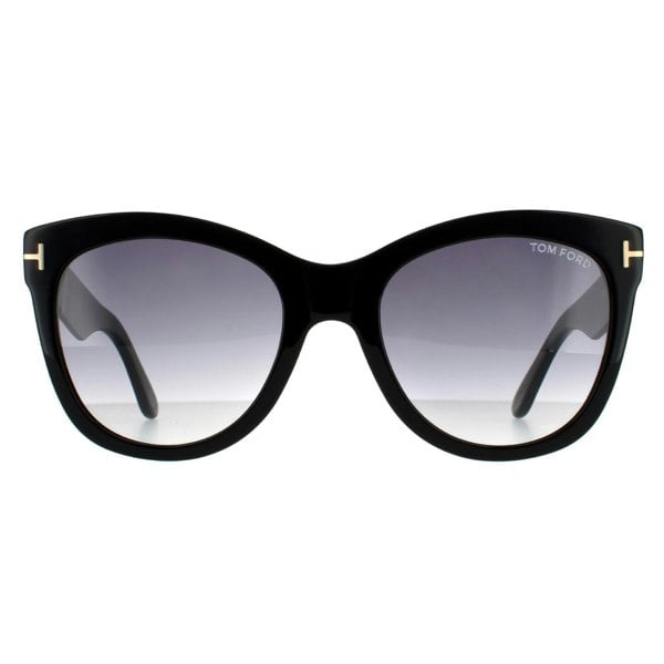 Tom Ford Sunglasses Wallace FT0870 01B Shiny Black Smoke Gradient