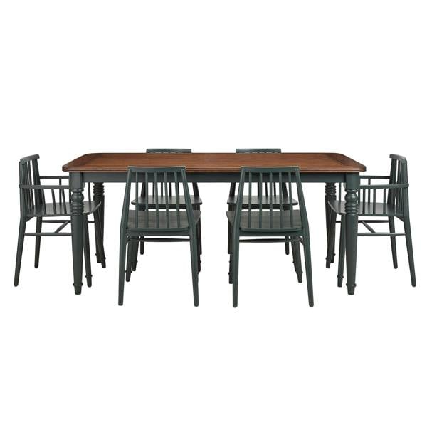 Statement Furniture Queensbury Wooden Dining Armchair with Slatted Back