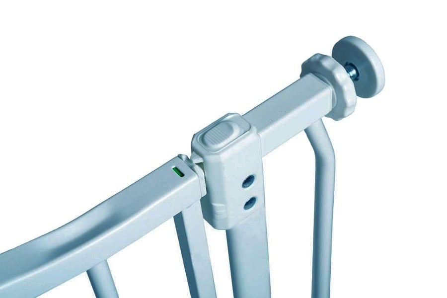 Safetots Curved Top Safety Gate, 71cm - 80cm, Matt Grey, Pressure Fit Stair Gate