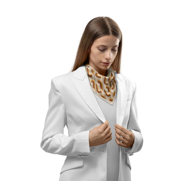 Le Parmentier M1 V3 50 Chains Bandana Beige - Beige