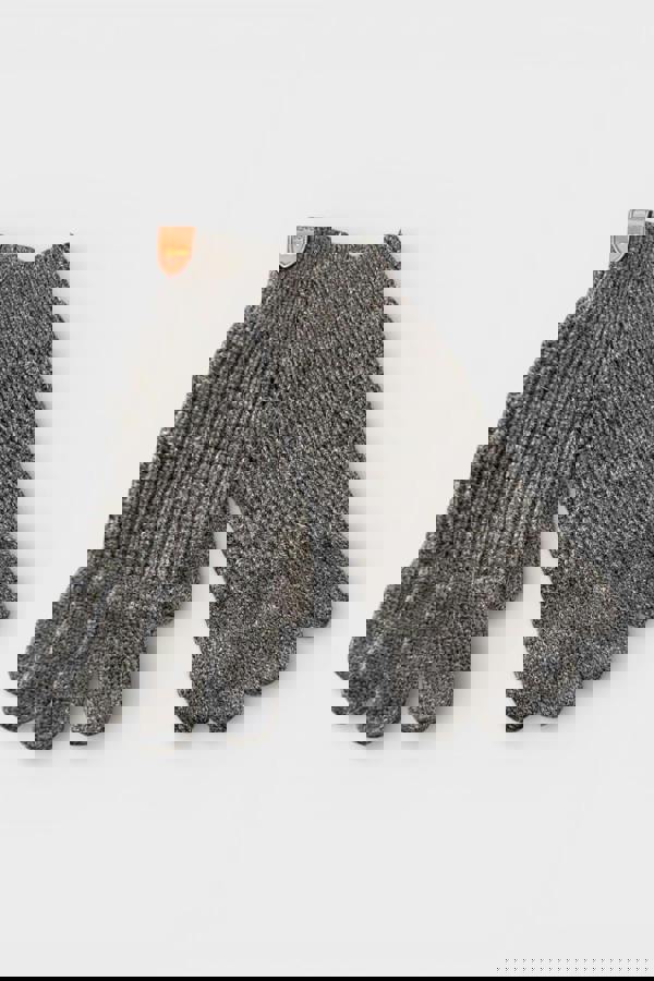 Coach Waffle Beanie Hat, Scarf & Glove Set Charcoal