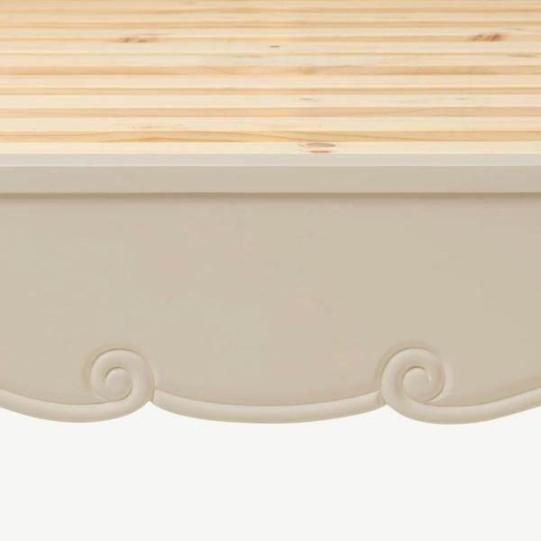Statement Furniture Juliette Cream Bed Frame French Style with Upholstered Headboard 4ft6 5ft 6ft