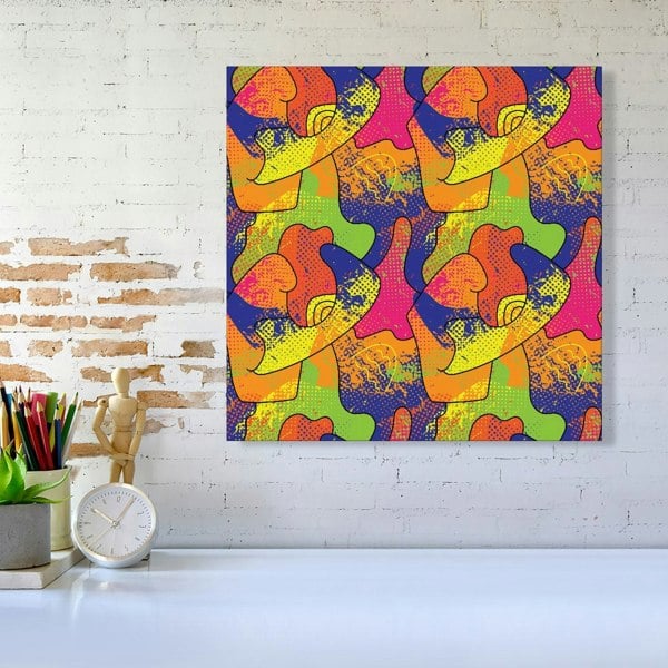 Warren Reed Bright Abstract Pattern Canvas