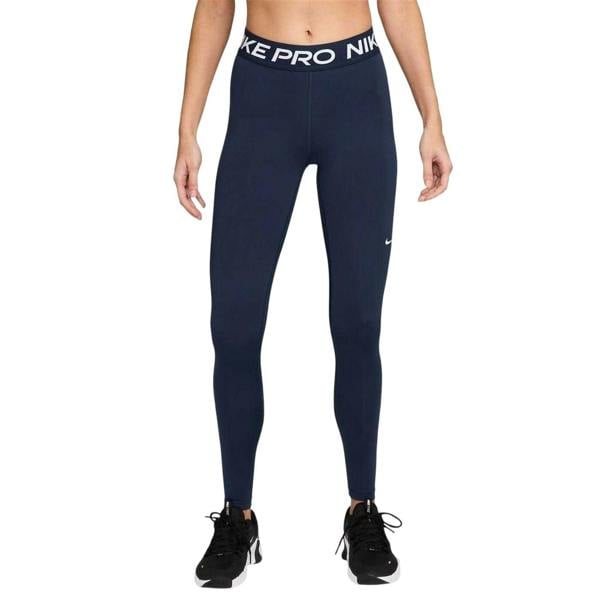 Nike Womens/Ladies Pro Leggings - Obsidian Blue/White - 