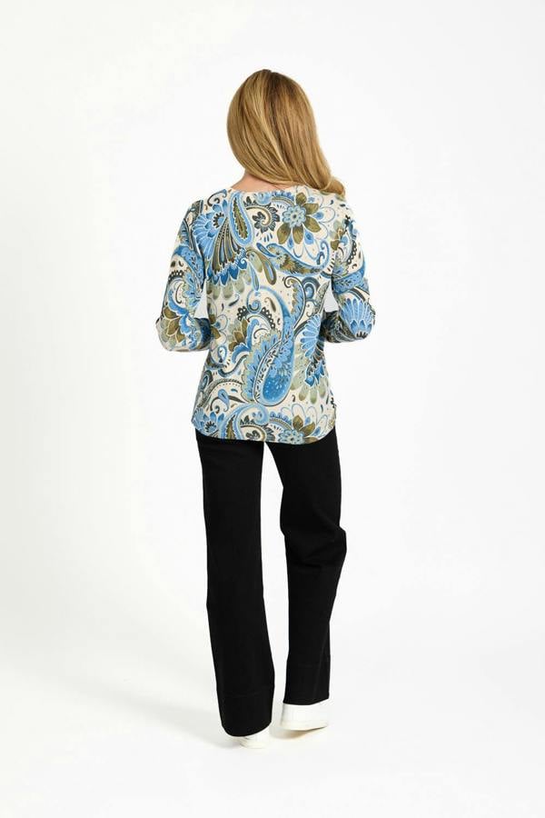 Paisley Print Knit Jumper