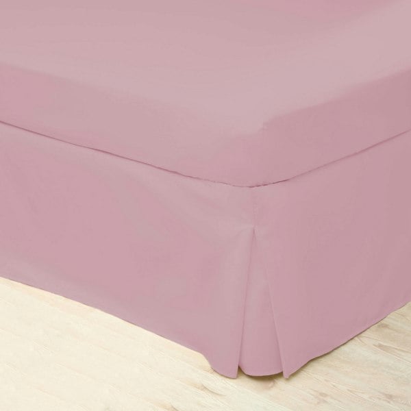 Belledorm Easycare Percale Platform Valance - Blush