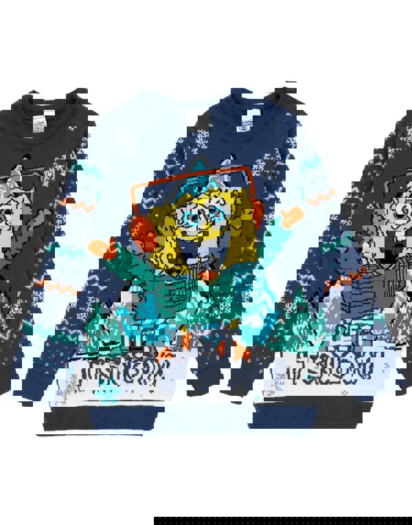 SpongeBob SquarePants Unisex Kids Blue Let It Snow Sweatshirt