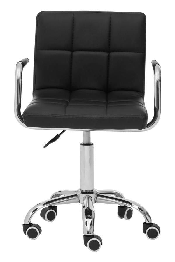 Interiors by Premier Finn Black Home Office Chair with Swivel Base
