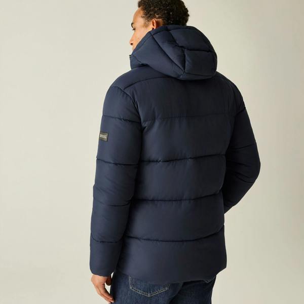 Regatta Mens Marek Short Padded Jacket - Navy/Grey Mirage - 