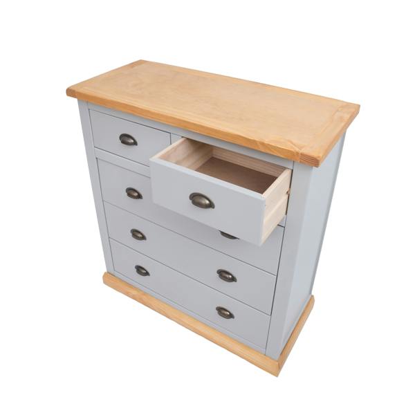 Cabinet Bits Bomporto 5 Drawer Chest of Drawers Brass Cup Handle