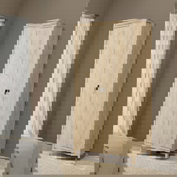 Furniture To Go Barcelona Wardrobe with 2 Doors in Jackson Hickory Oak