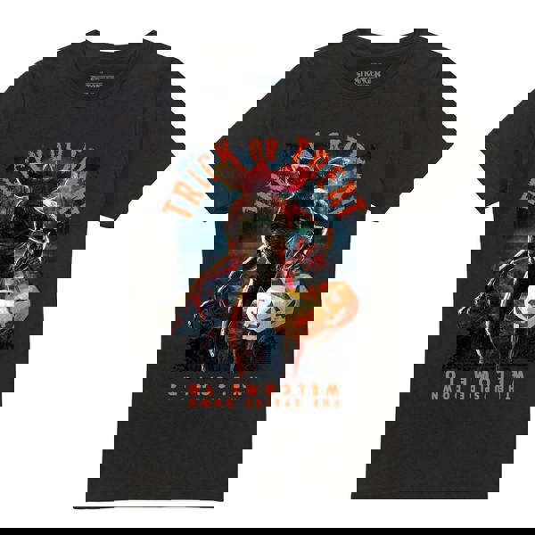 Stranger Things Unisex Adult Trick Or Treat Demogorgon T-Shirt - Black - 