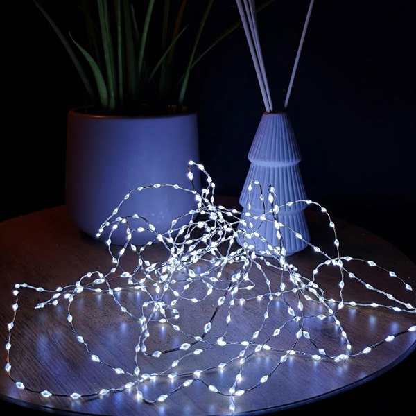 Samuel Alexander 12.8m Compact MicroBrights Christmas Lights with 800 LEDs in White