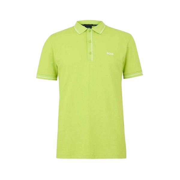 Boss Mens Paule Polo Shirt - Bright Green - 