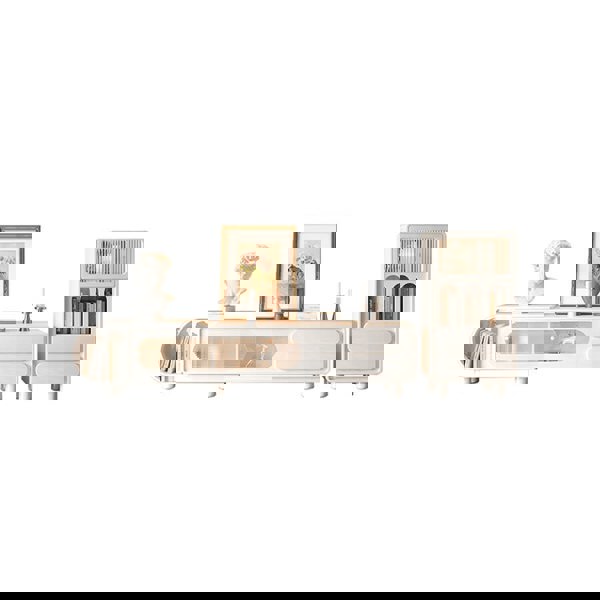 Murphy TV Stand with Sideboard, Murphy Living Room Set, Cream-Rit Concept-Rit Concept