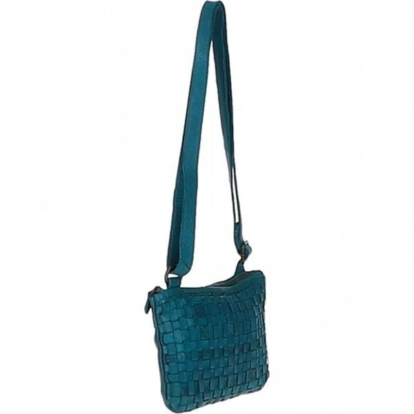 Ashwood Vintage Woven Leather Crossbody Bag