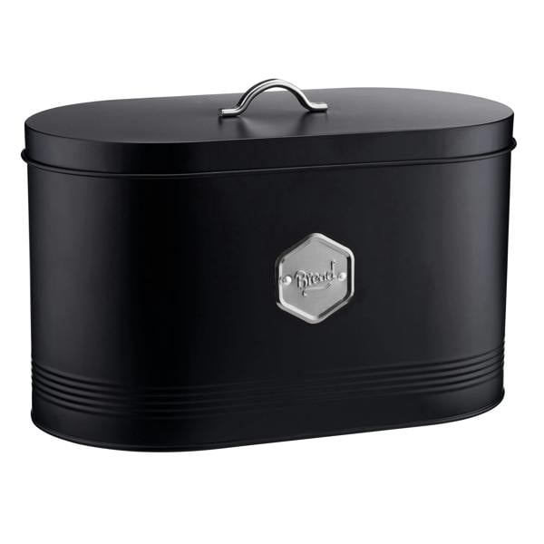 Cooks Professional Bread Bin | Black / Silver