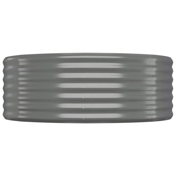 Berkfield Garden Raised Bed Powder-coated Steel 249x100x36 cm Grey