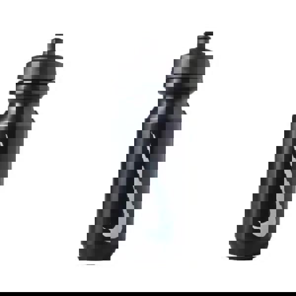 Nike Big Mouth water bottle in black with silver swoosh, 22oz