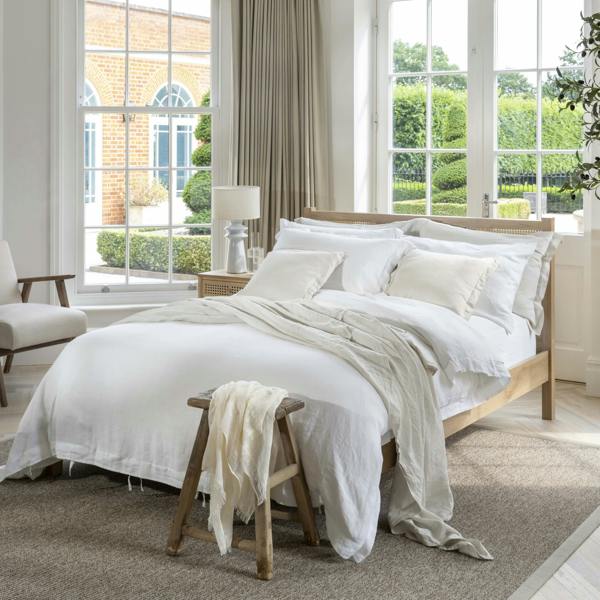 White French Linen Bed Sets close-up detail 1 | Soak and Sleep